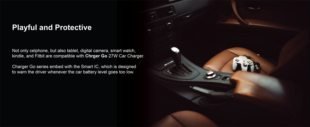 VogDUO 27W Type-C & Type-A Car Charger
